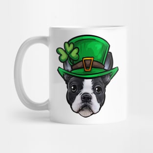 St Patricks Day Boston Terrier Mug